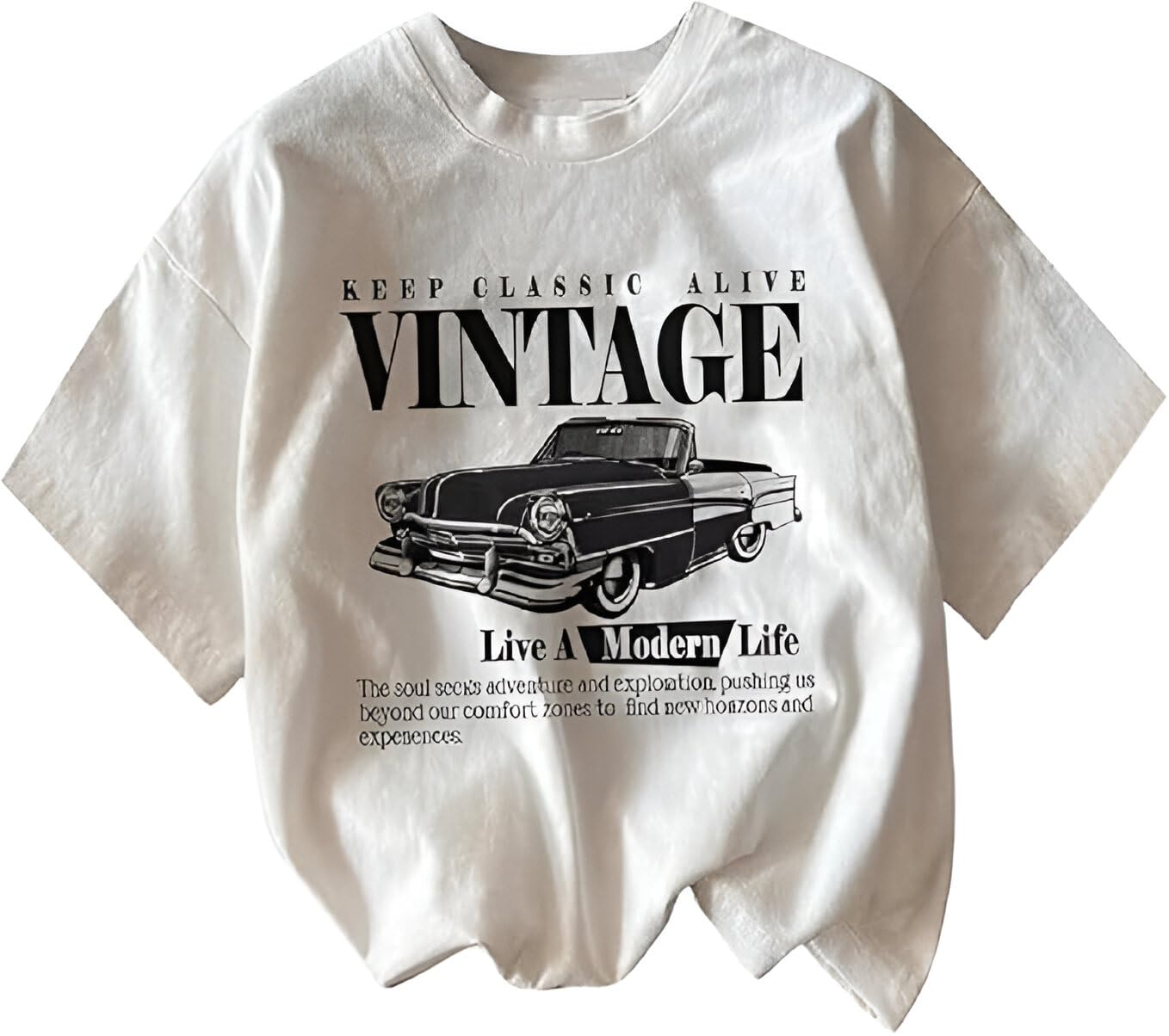 Women's Oversized Printed Cotton T-Shirt
