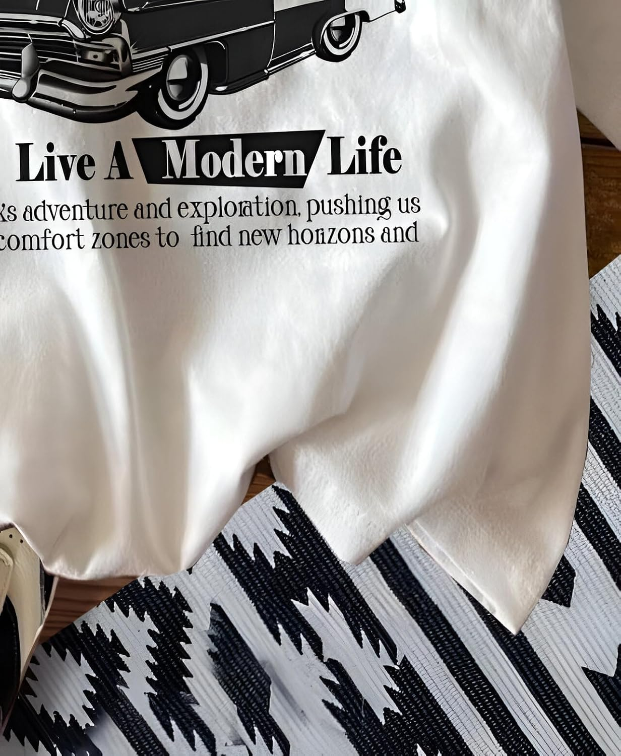 Women's Oversized Printed Cotton T-Shirt - Image 6
