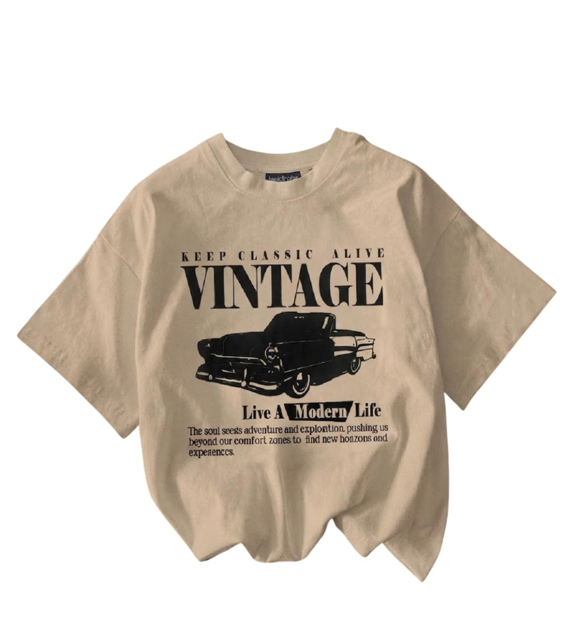 Women's Oversized Printed Cotton T-Shirt - Image 7