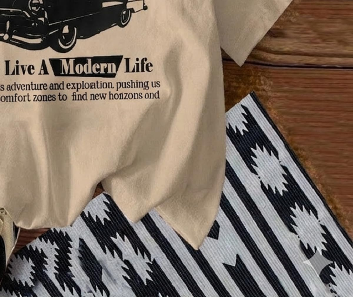 Women's Oversized Printed Cotton T-Shirt - Image 10