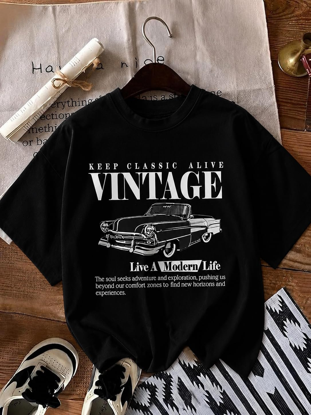 Women's Oversized Printed Cotton T-Shirt - Image 20