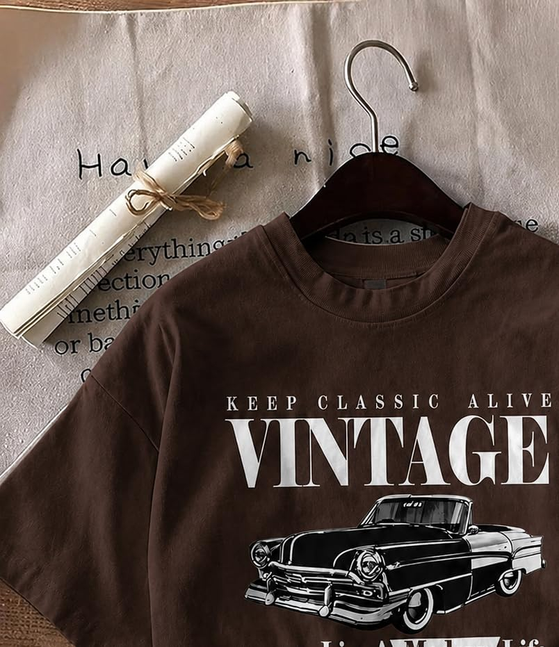 Women's Oversized Printed Cotton T-Shirt - Image 34