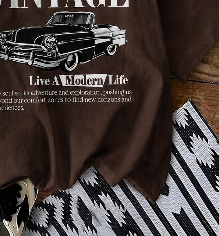 Women's Oversized Printed Cotton T-Shirt - Image 35