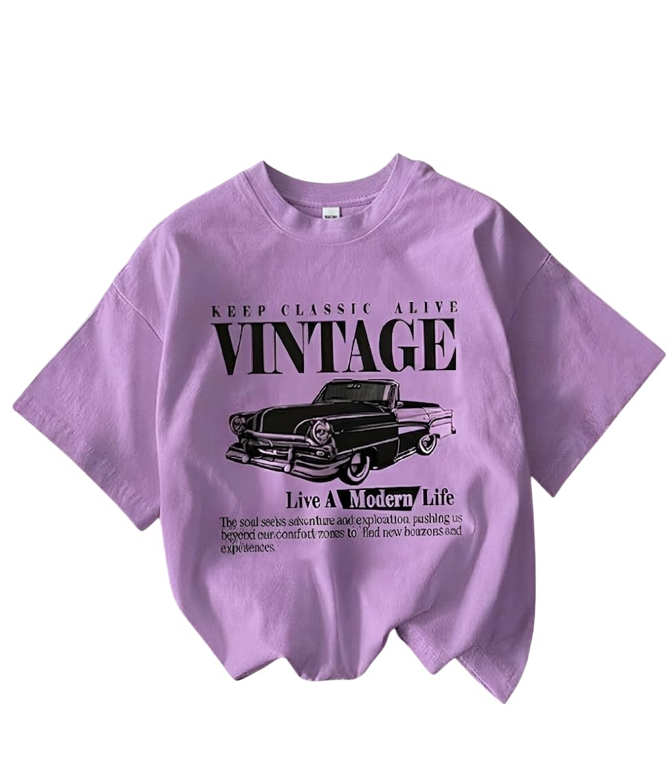 Women's Oversized Printed Cotton T-Shirt - Image 51