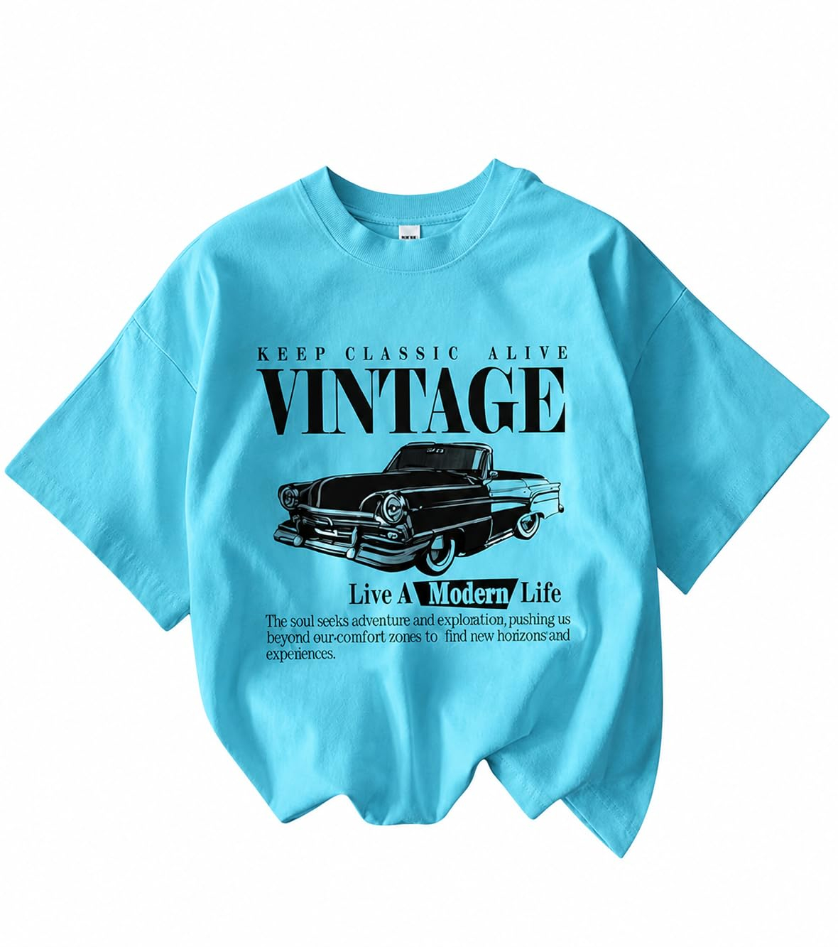 Women's Oversized Printed Cotton T-Shirt - Image 65