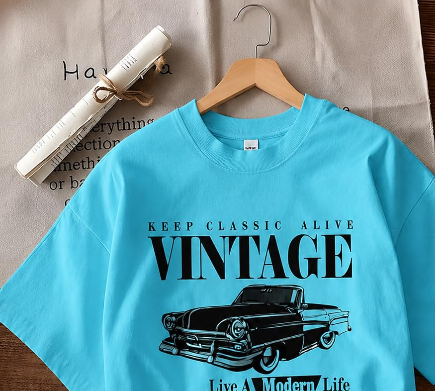 Women's Oversized Printed Cotton T-Shirt - Image 68