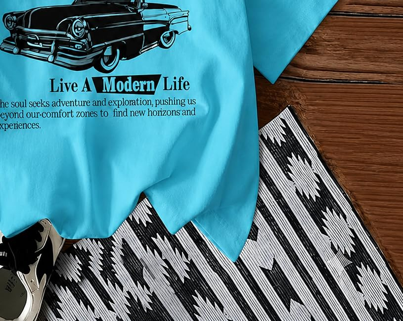 Women's Oversized Printed Cotton T-Shirt - Image 69