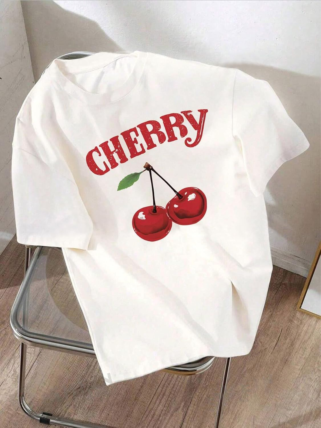 Women's Oversized Casual Print T-Shirt - Image 5