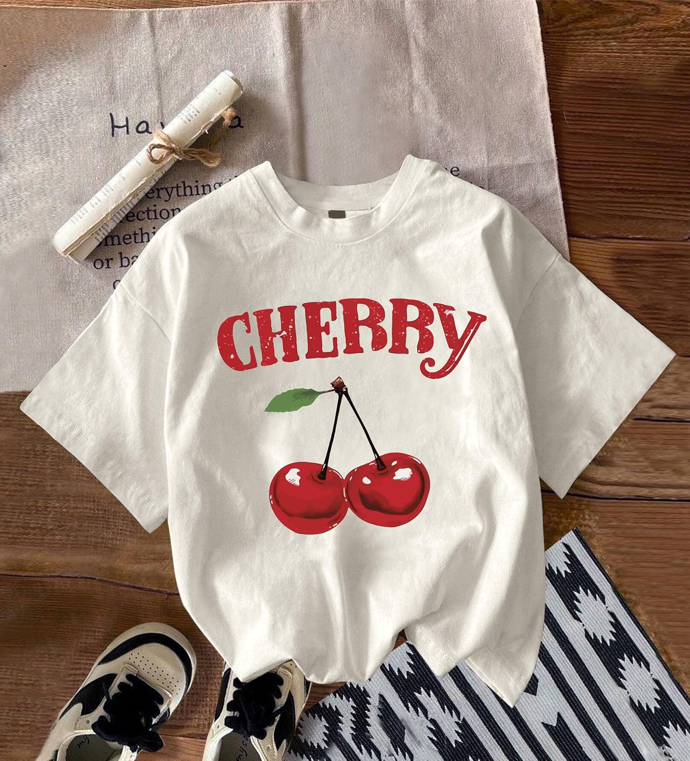 Women's Oversized Casual Print T-Shirt - Image 6