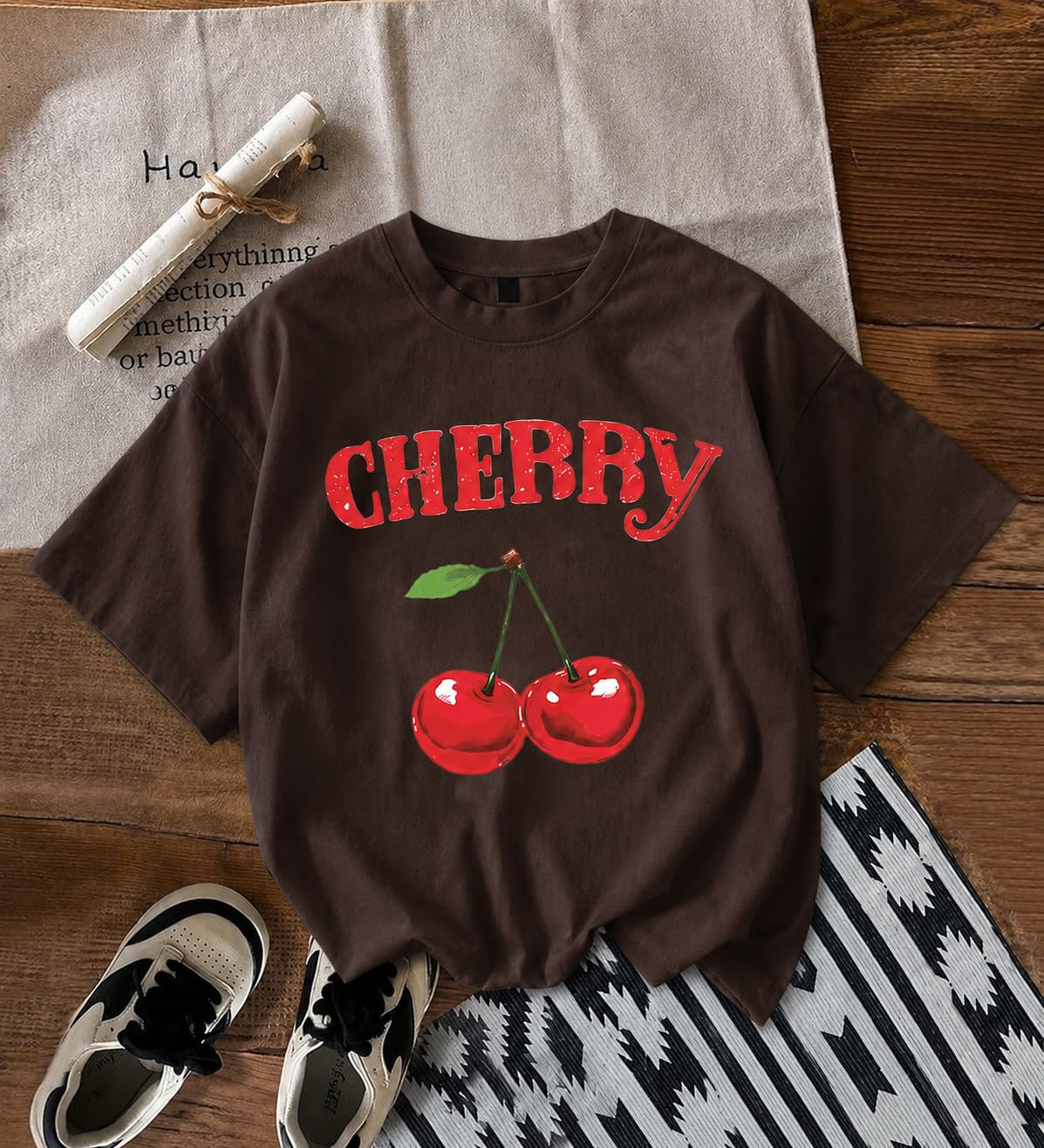 Women's Oversized Casual Print T-Shirt - Image 8