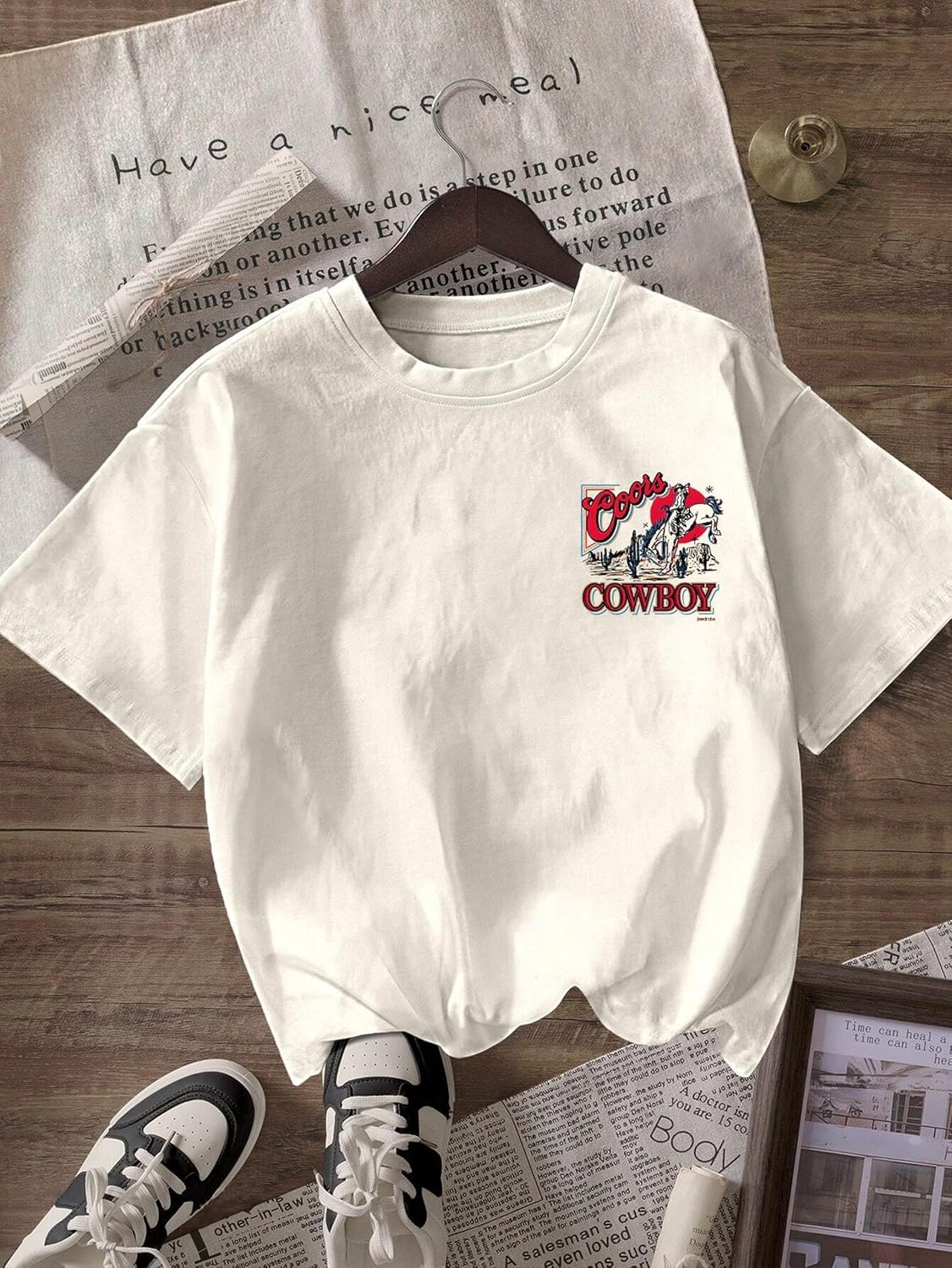 Women's Oversized Casual Print T-Shirt - Image 13