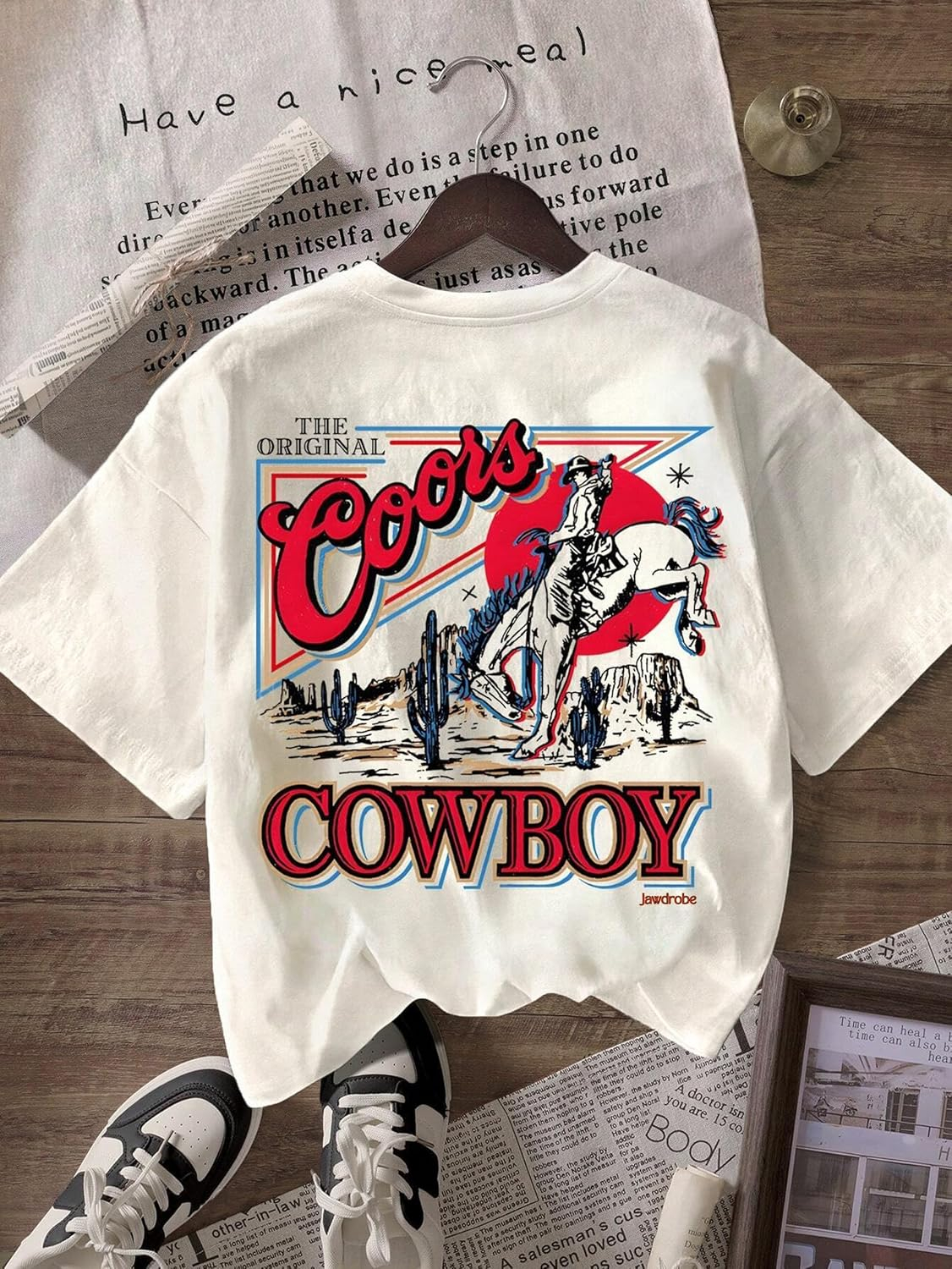 Women's Oversized Casual Print T-Shirt - Image 15