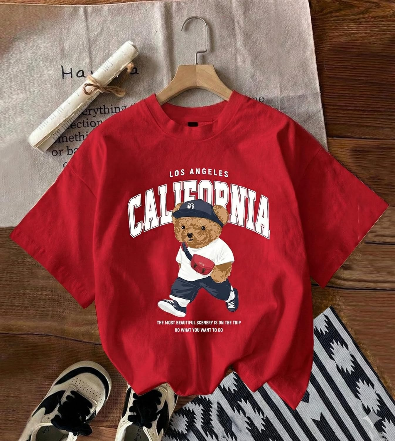Women's Oversized Casual Print T-Shirt - Image 17