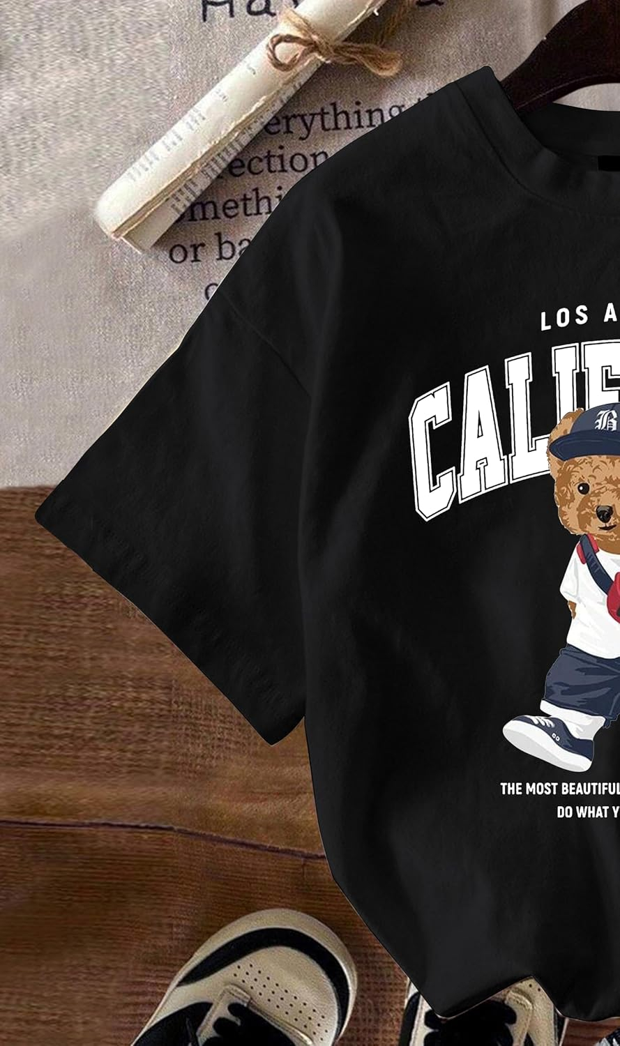 Women's Oversized Casual Print T-Shirt - Image 25