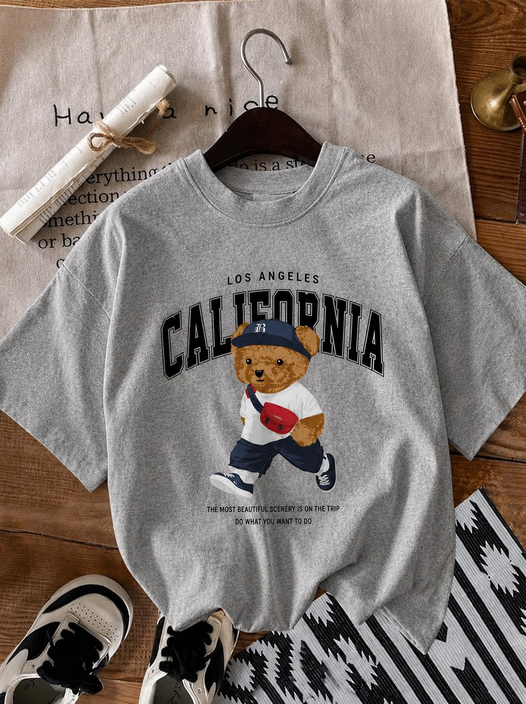 Women's Oversized Casual Print T-Shirt - Image 29