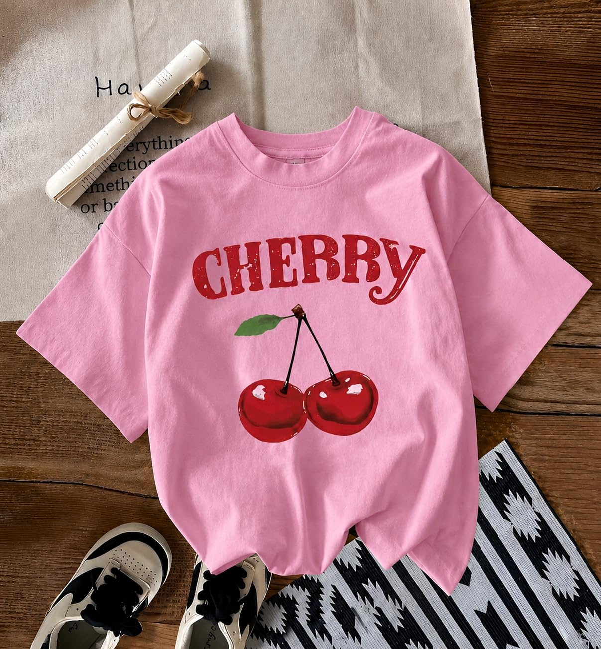 Women's Oversized Casual Print T-Shirt - Image 37