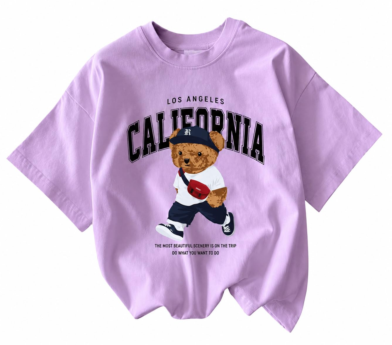 Women's Oversized Casual Print T-Shirt - Image 44