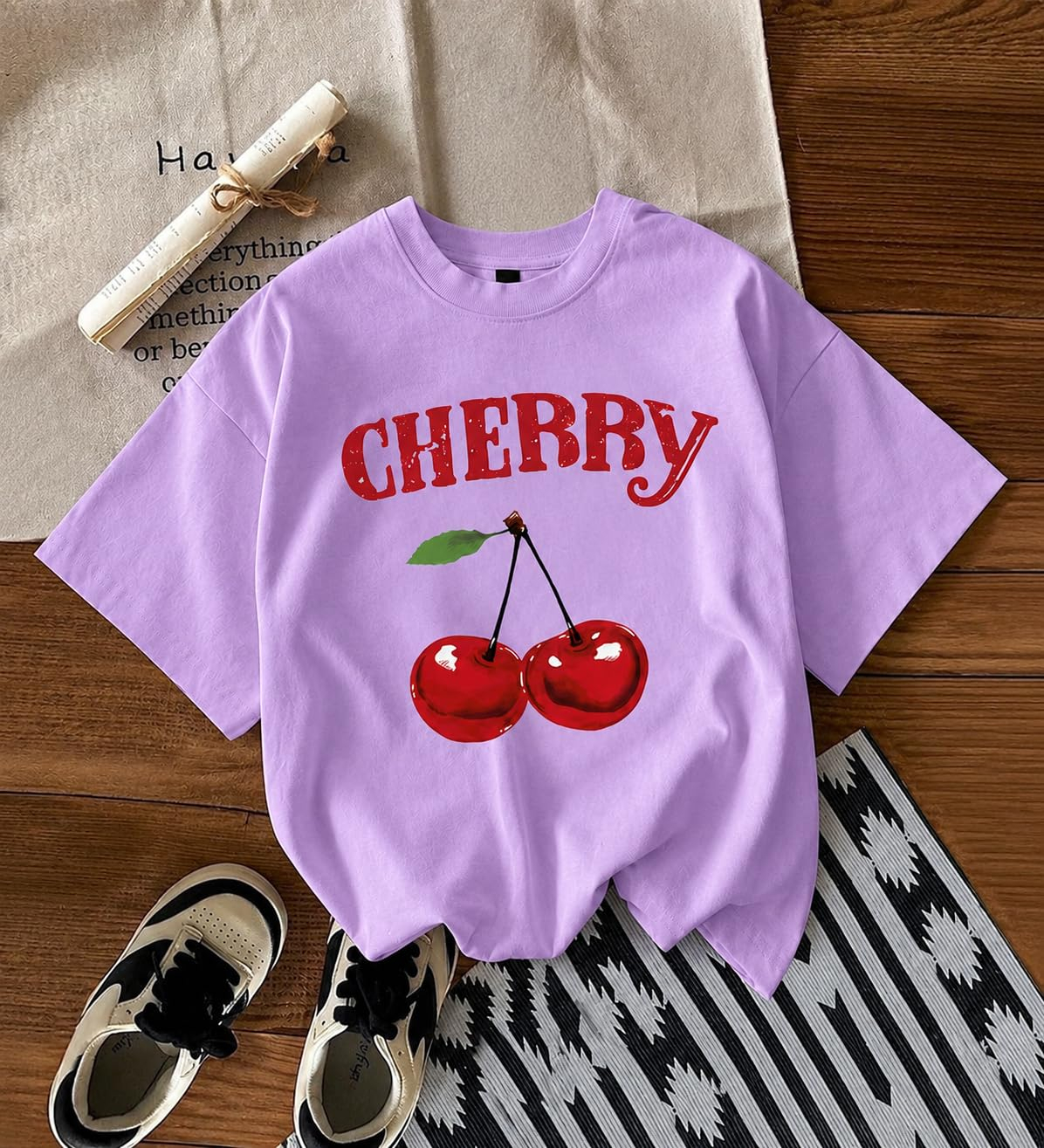 Women's Oversized Casual Print T-Shirt - Image 49