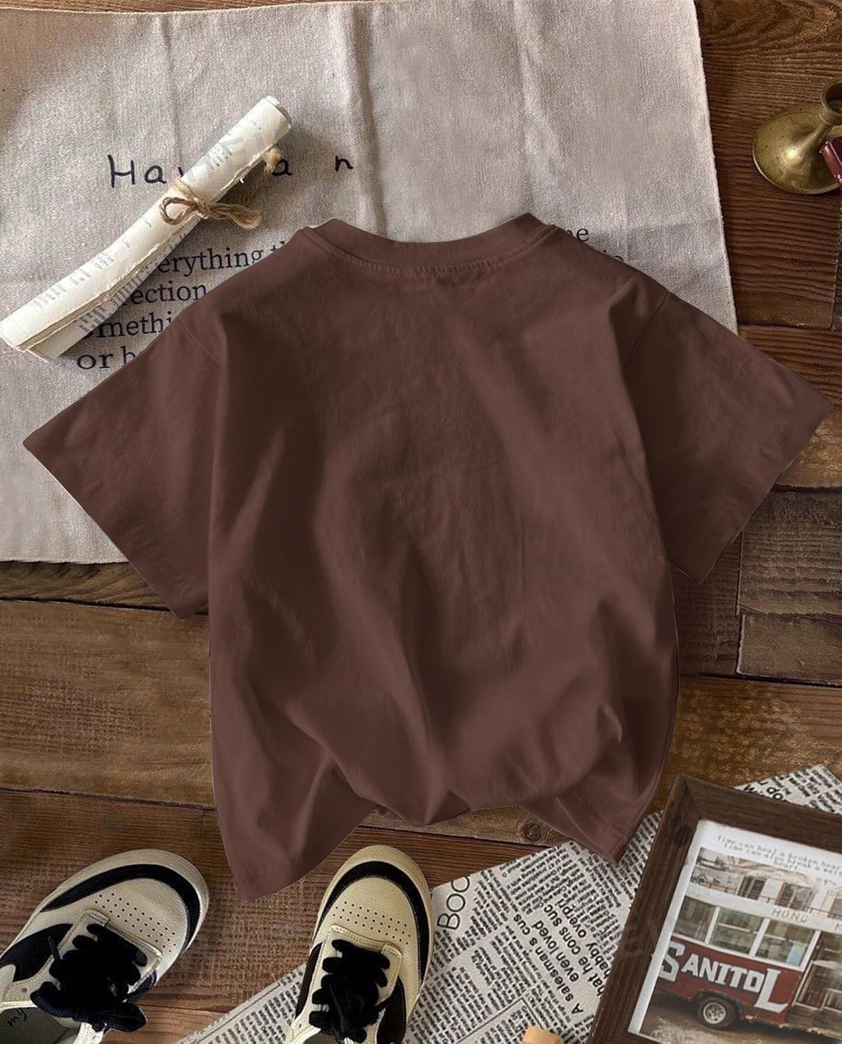 Women's Oversized Casual Print T-Shirt - Image 55