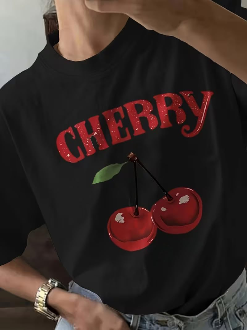 Women's Oversized Casual Print T-Shirt - Image 61