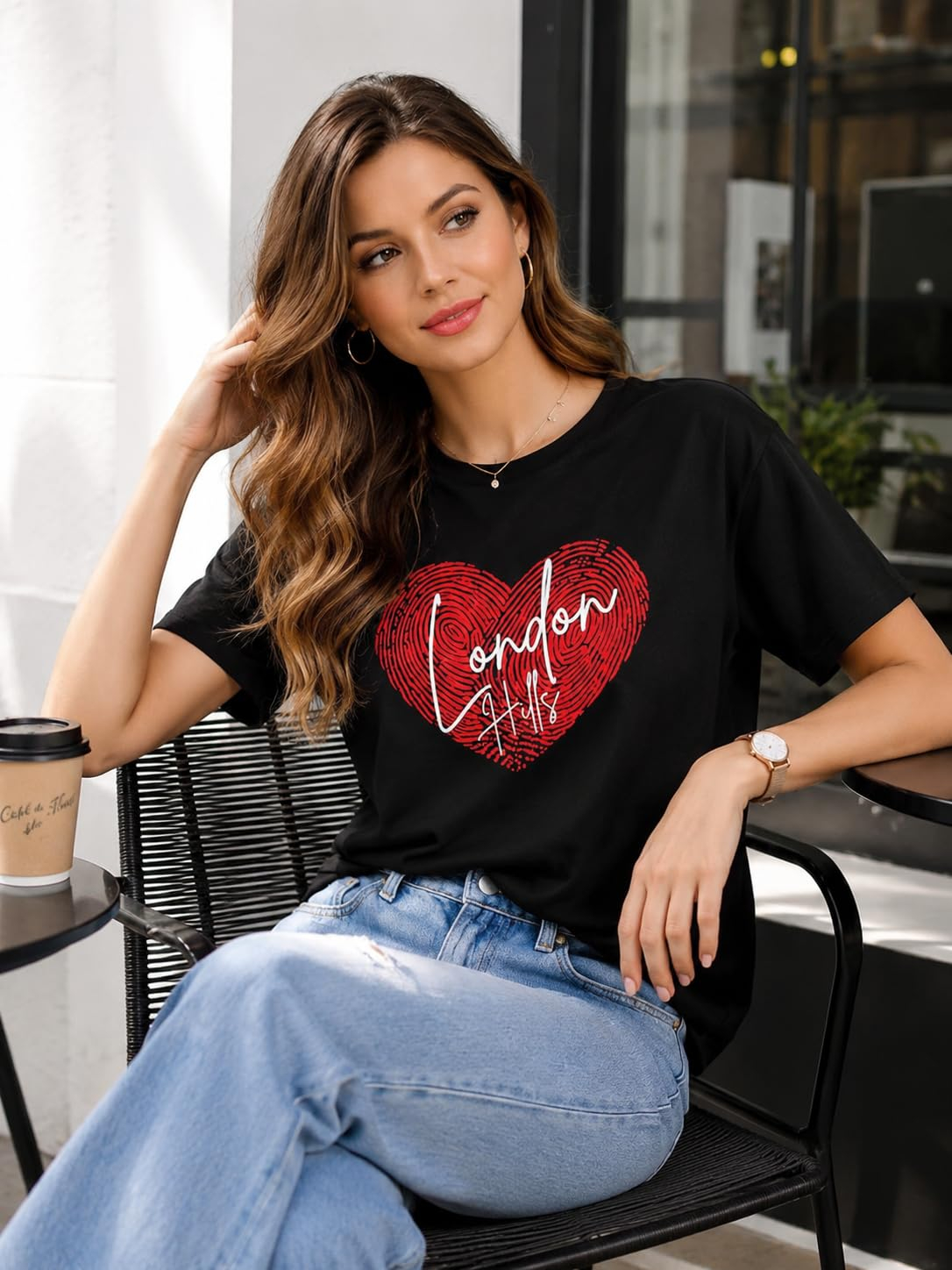 Women's Loose-Fit Graphic T-Shirt - Image 37