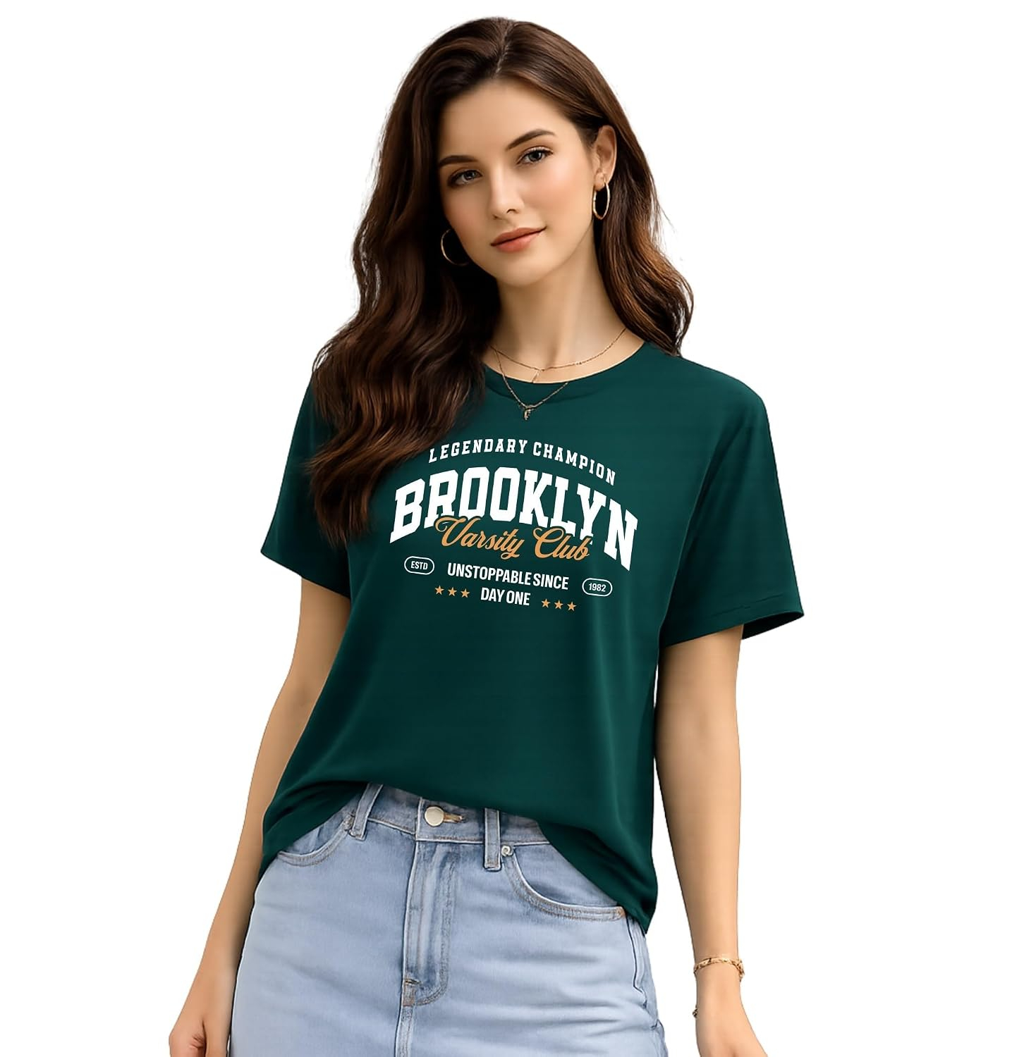 Women's Loose-Fit Graphic T-Shirt - Image 38