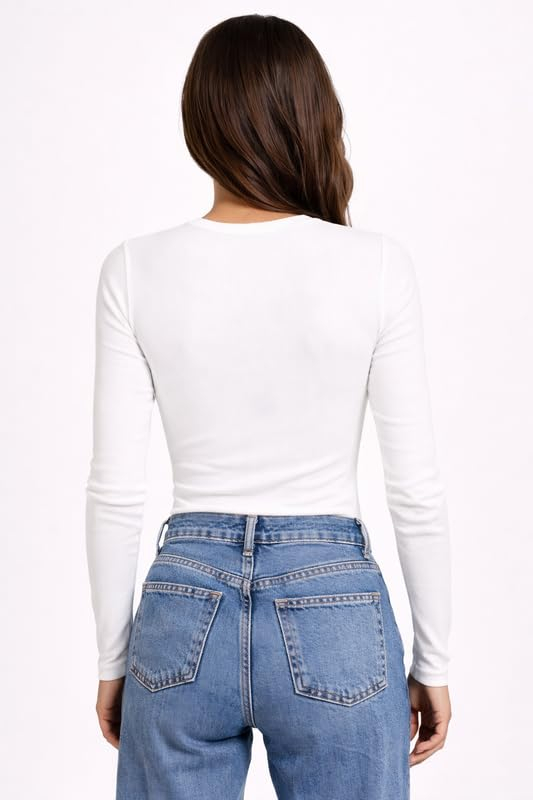 Women's Long-Sleeve Ribbed Knit Top - Image 20