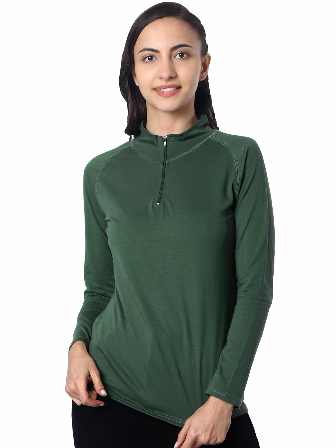 Women's Full-Sleeve Zip-Front T-Shirt - Image 10