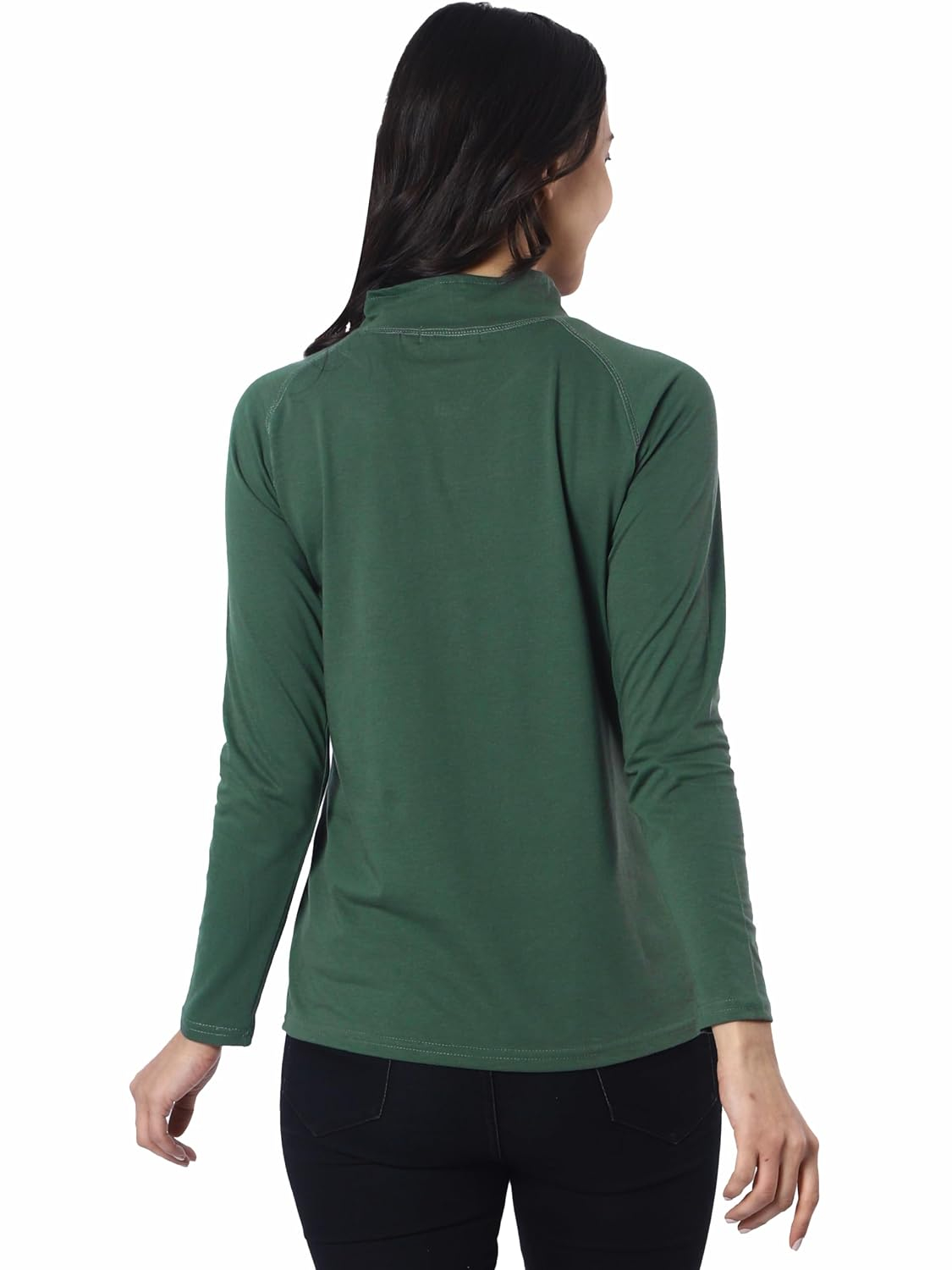 Women's Full-Sleeve Zip-Front T-Shirt - Image 11