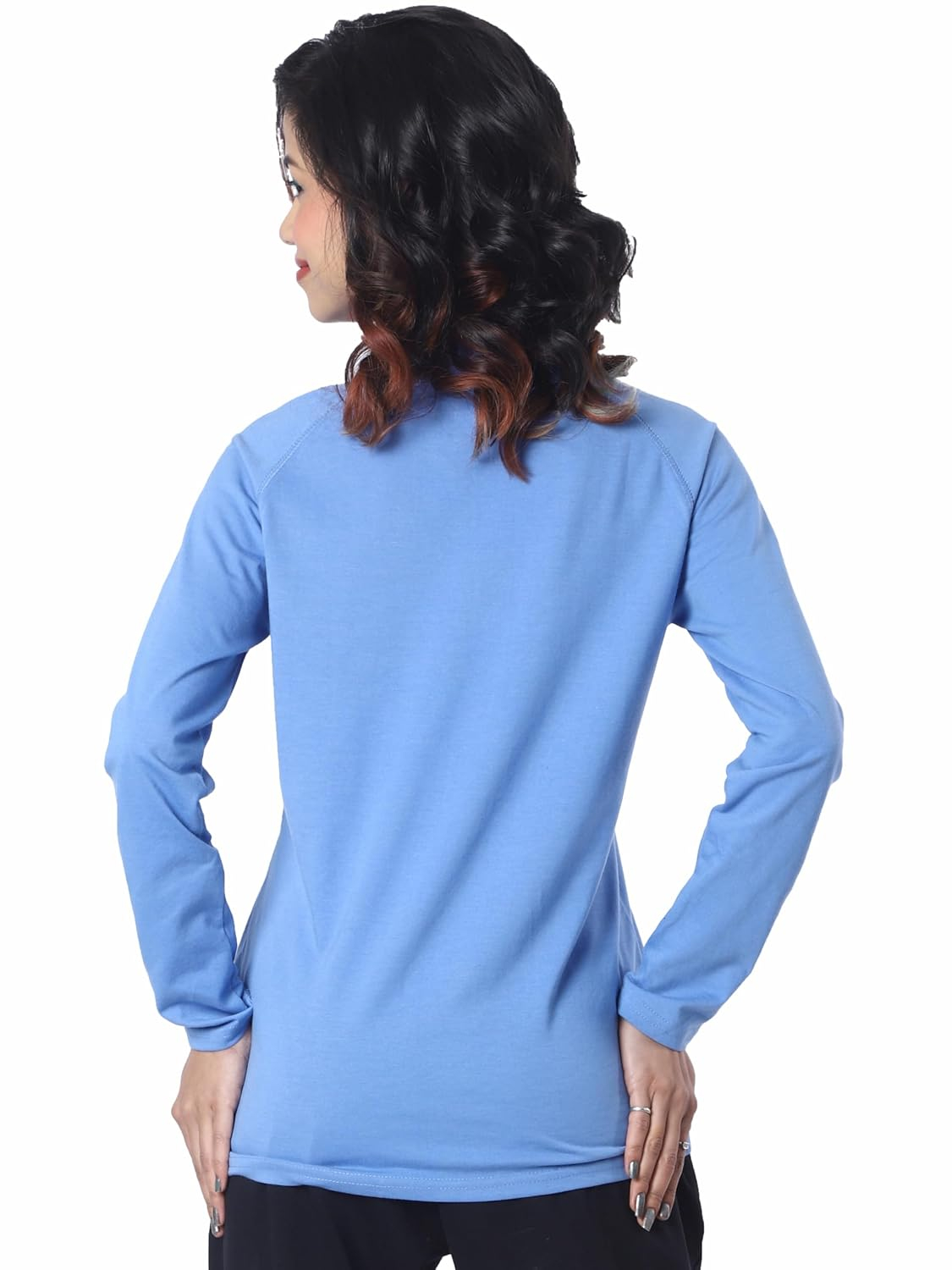 Women's Full-Sleeve Zip-Front T-Shirt - Image 17