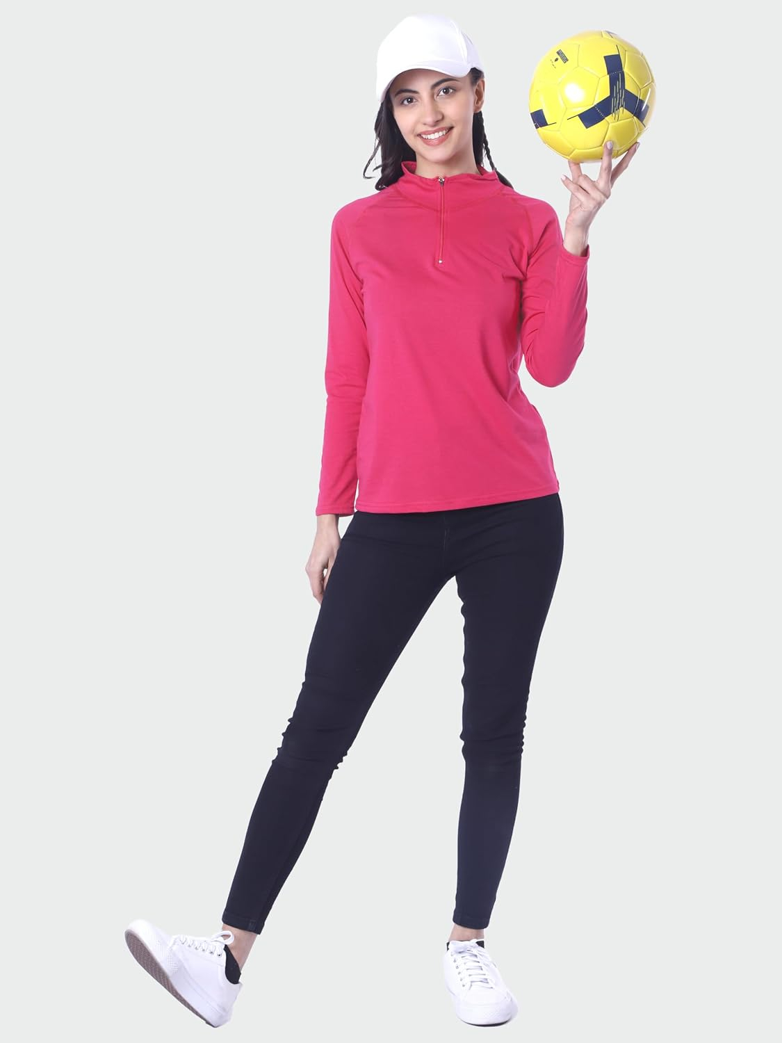 Women's Full-Sleeve Zip-Front T-Shirt - Image 32