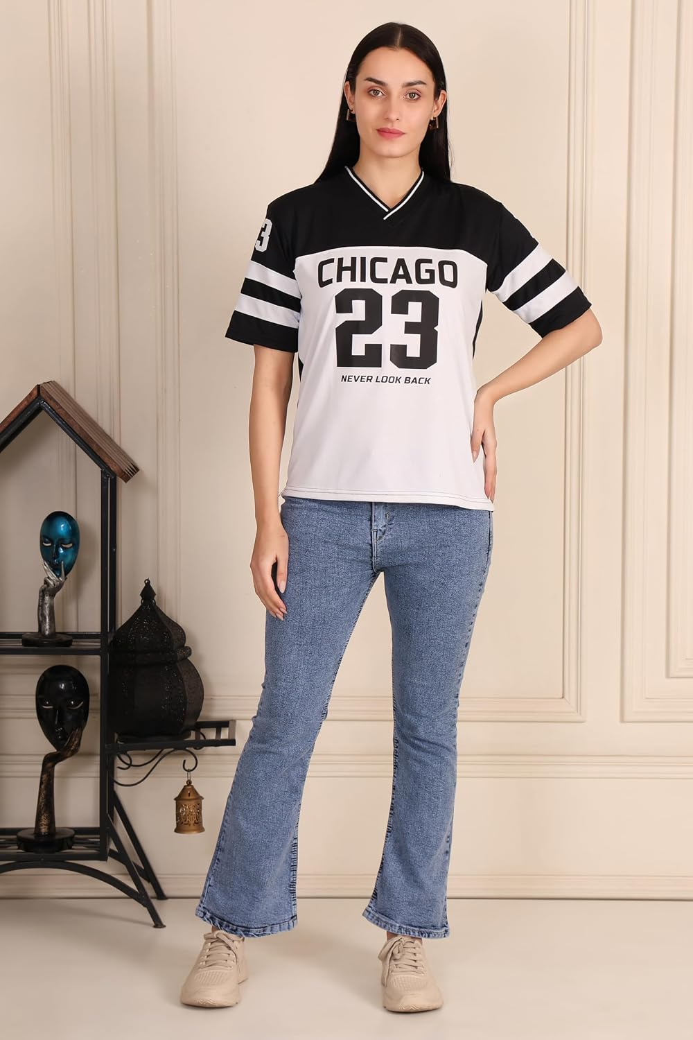 Women's Oversized Cotton Jersey T-Shirt - Image 3