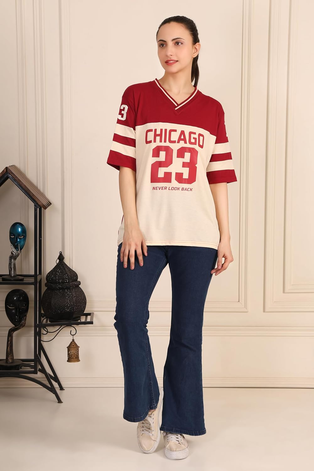 Women's Oversized Cotton Jersey T-Shirt - Image 9