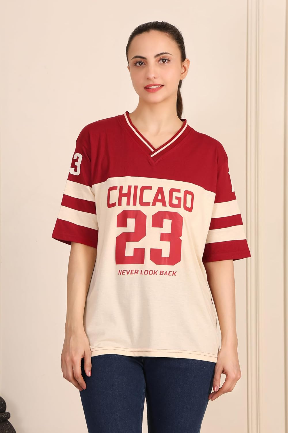 Women's Oversized Cotton Jersey T-Shirt - Image 10