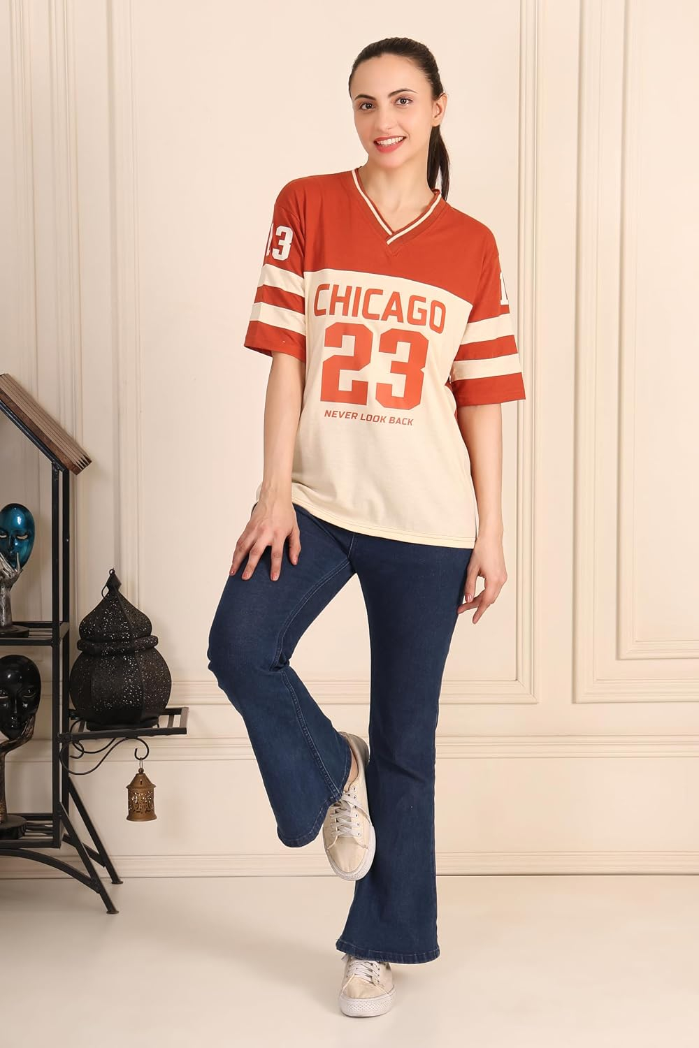 Women's Oversized Cotton Jersey T-Shirt - Image 16