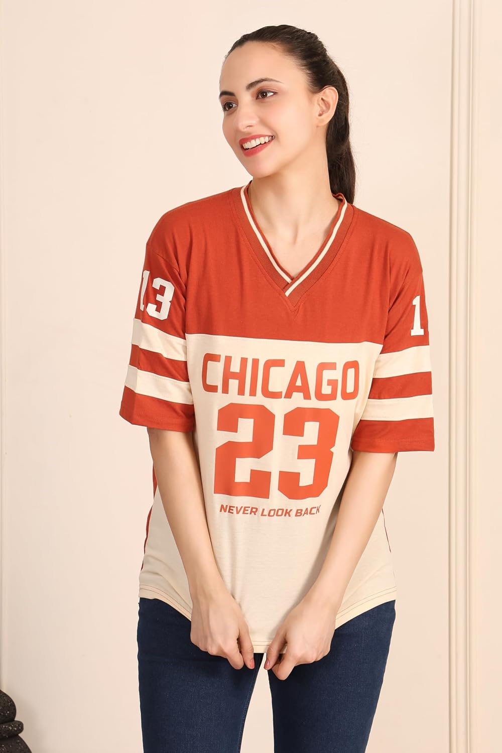 Women's Oversized Cotton Jersey T-Shirt - Image 17