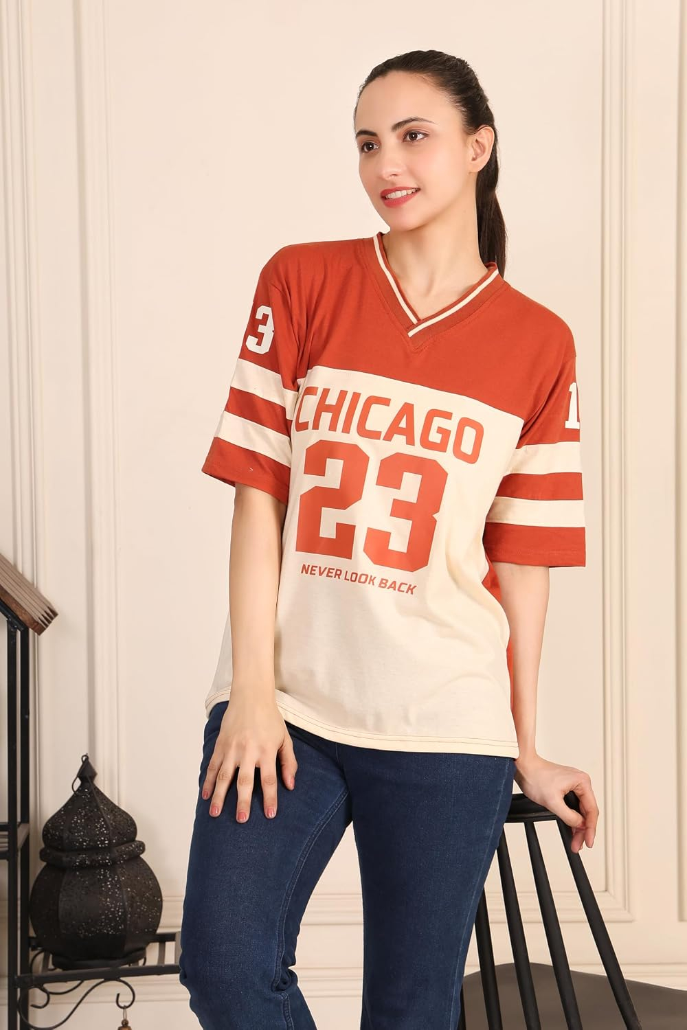 Women's Oversized Cotton Jersey T-Shirt - Image 21