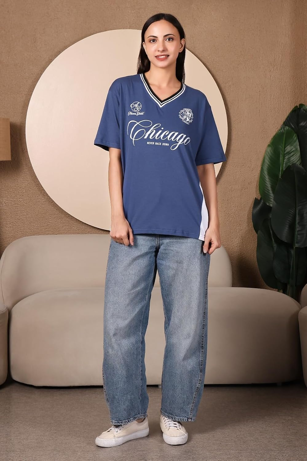 Women's Oversized Cotton Jersey T-Shirt - Image 24