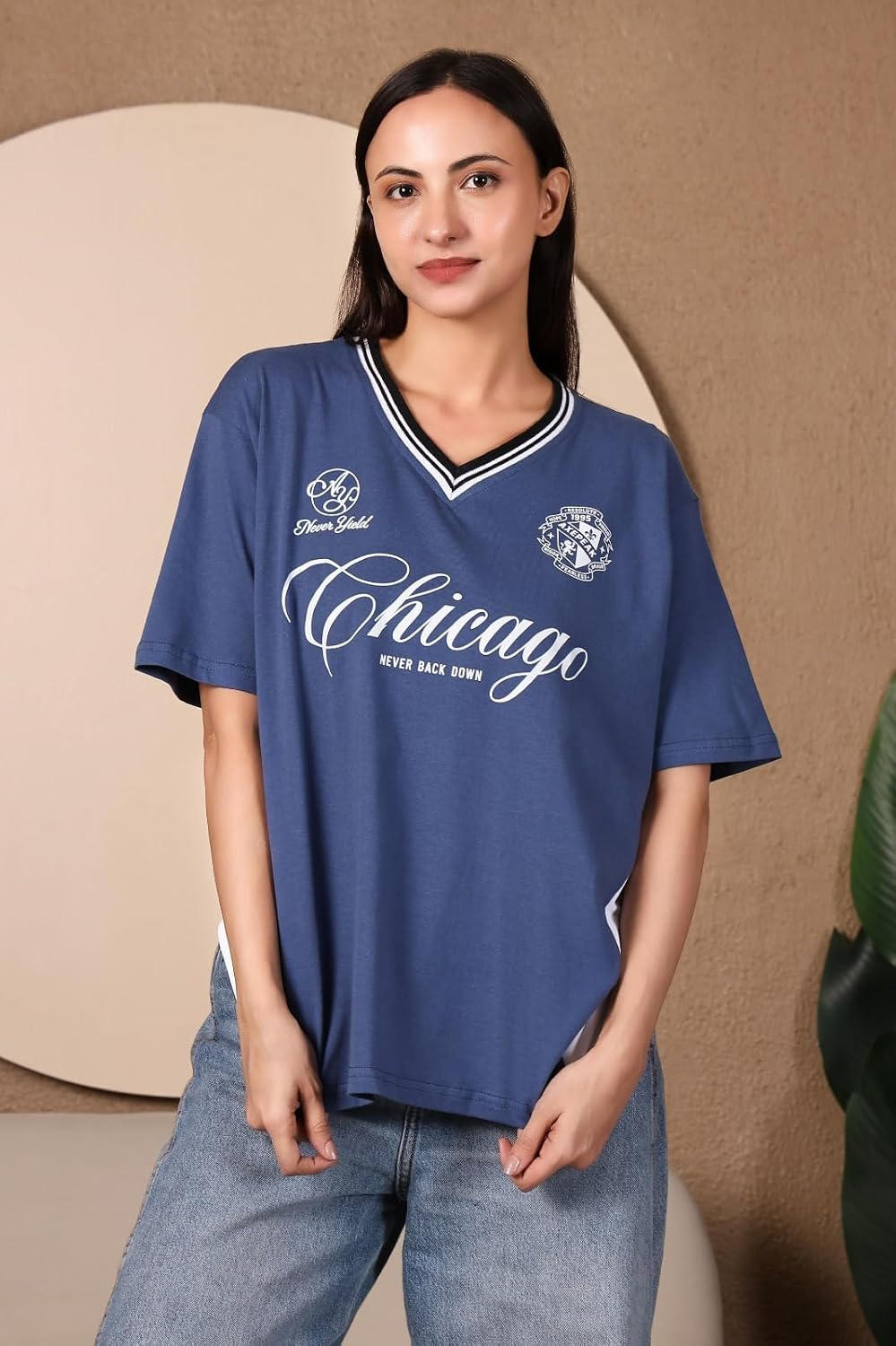 Women's Oversized Cotton Jersey T-Shirt - Image 26