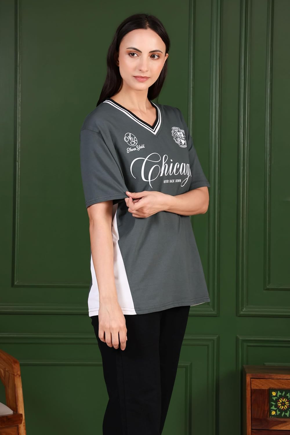 Women's Oversized Cotton Jersey T-Shirt - Image 40