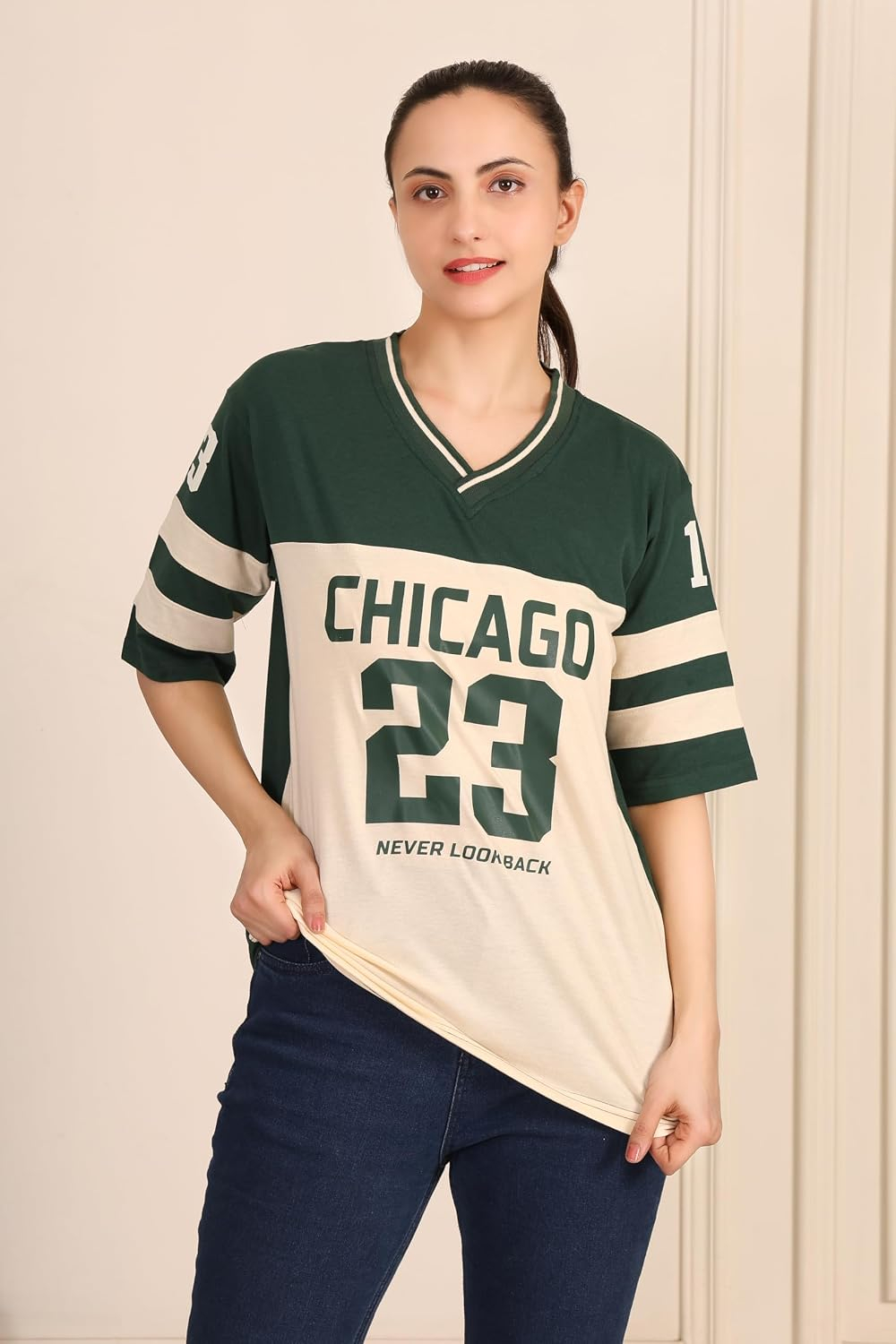 Women's Oversized Cotton Jersey T-Shirt - Image 44