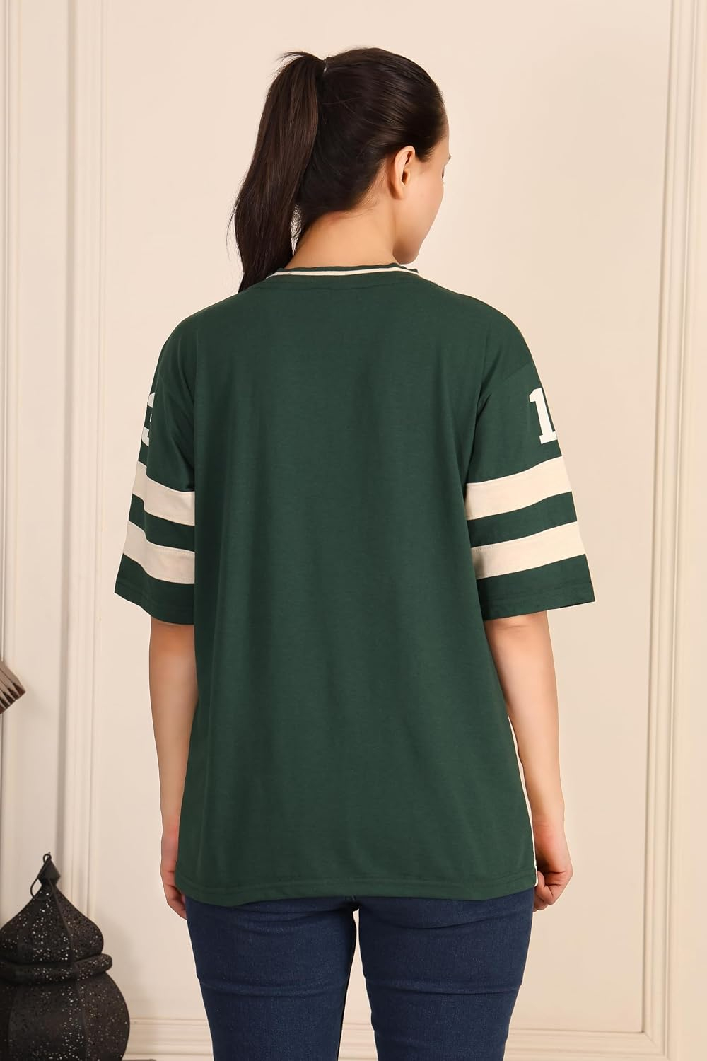 Women's Oversized Cotton Jersey T-Shirt - Image 47