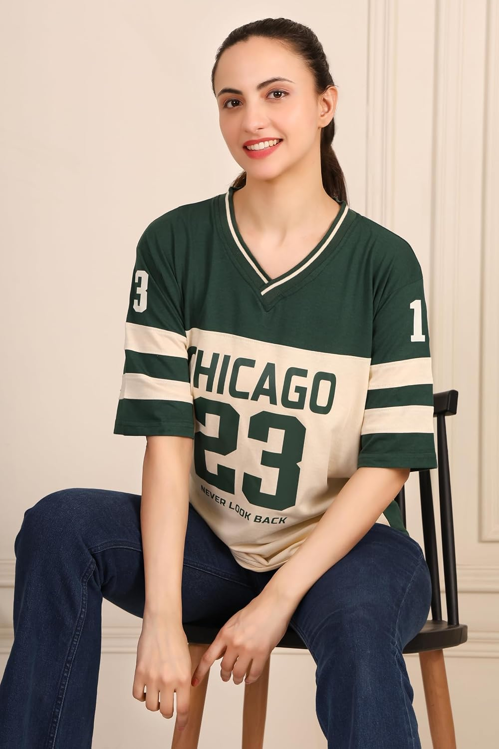 Women's Oversized Cotton Jersey T-Shirt - Image 48