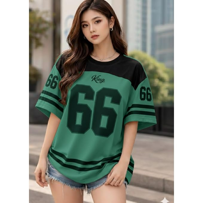 Women's Oversized Cotton Jersey T-Shirt - Image 51