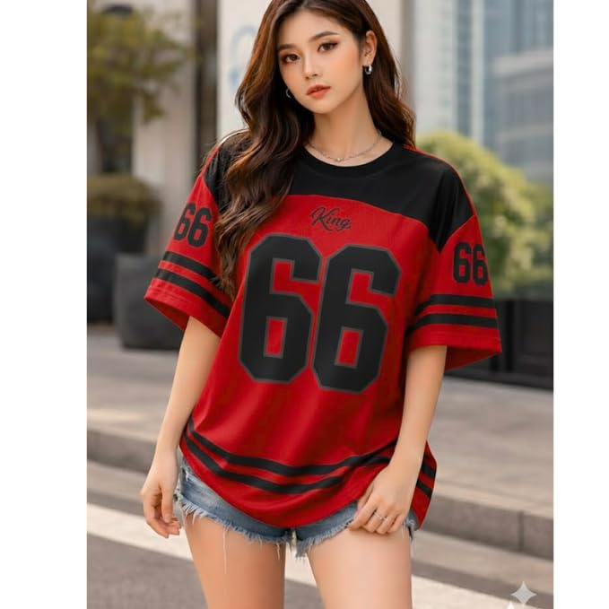 Women's Oversized Cotton Jersey T-Shirt - Image 56