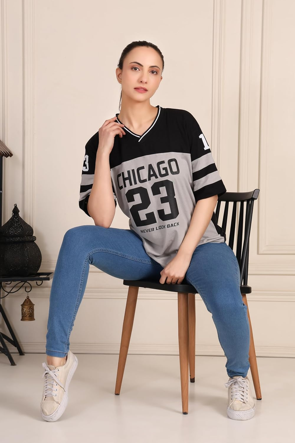 Women's Oversized Cotton Jersey T-Shirt - Image 65