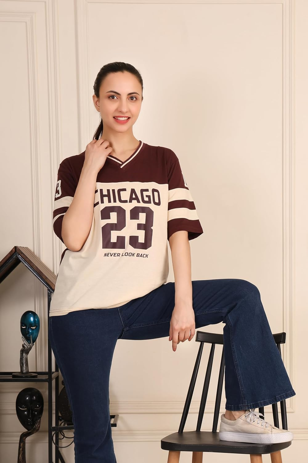Women's Oversized Cotton Jersey T-Shirt - Image 71