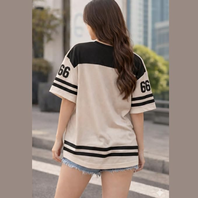Women's Oversized Cotton Jersey T-Shirt - Image 78