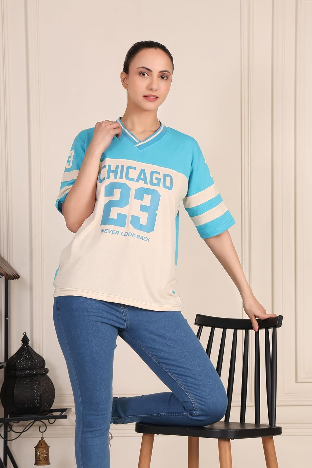 Women's Oversized Cotton Jersey T-Shirt - Image 88