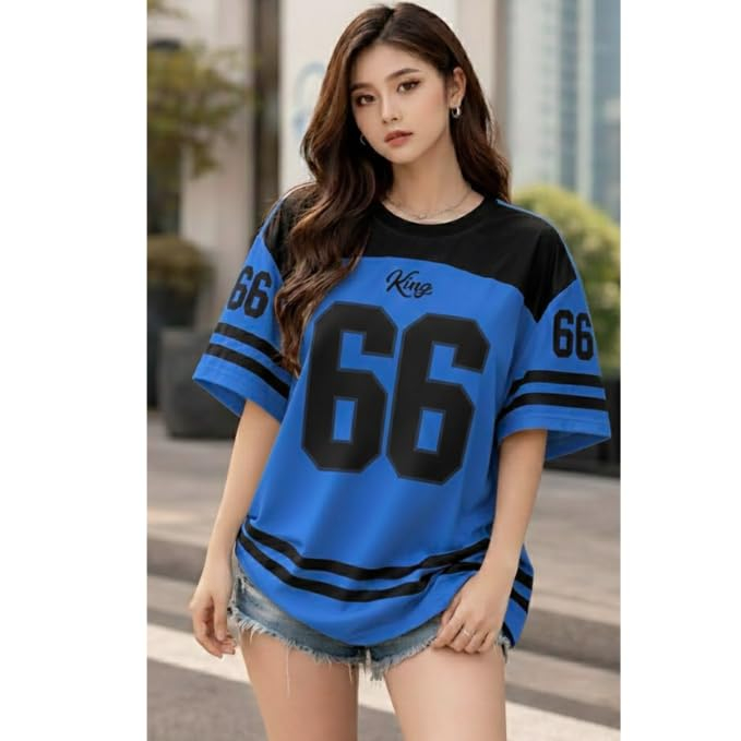 Women's Oversized Cotton Jersey T-Shirt - Image 90
